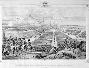 Troop Gallery: Distribution of the Crosses of the Legion of honor at the Camp of Boulogne, 16 August 1804, 1841