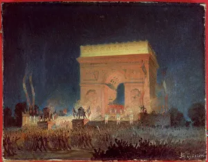 8th Arrondissement Prints: Distribution of flags to the National Guard