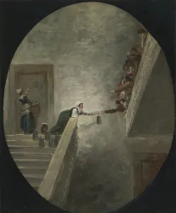 Counter Revolution Prints: The distribution of milk at Saint-Lazare prison