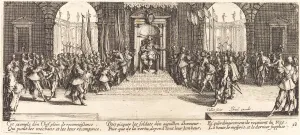 Distribution of Rewards, c. 1633. Creator: Jacques Callot