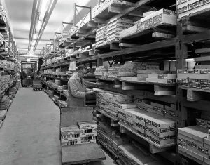 Stores Prints: Distribution warehouse, Stanley Tools, Sheffield, South Yorkshire, 1967