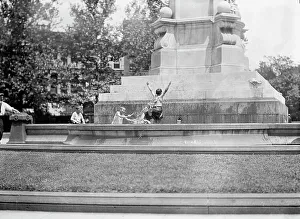 Playground Prints: District of Columbia Parks - Children At Fountains And Pools