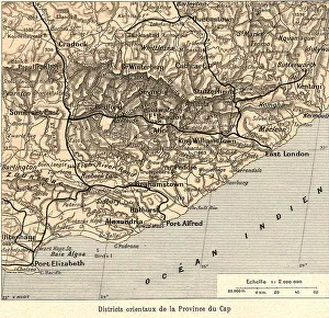 Geological Map Prints: Districts orientaux de la Province du Cap; Afrique Australe, 1914. Creator: Unknown