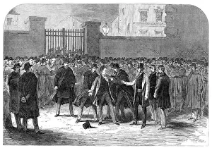 Protester Prints: The Disturbances in Paris: arrest of M. Rochefort, 1870. Creator: Unknown