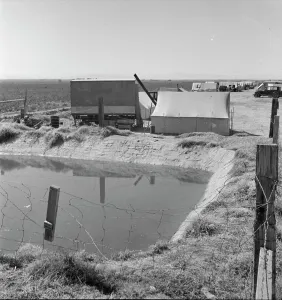 Refugee Camp Prints: Ditch bank camp for migrant agricultural workers