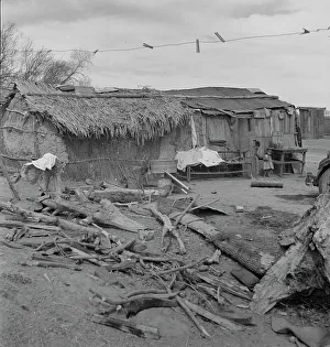 Corrugated Iron Prints: Ditch bank housing for Mexican field workers