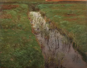 Irrigation Prints: A Ditch, c.1850. Creator: Lorenz Frolich