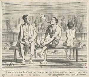Croquis Dété Prints: Dites donc, monsieur Beaufumé... 19th century. Creator: Honore Daumier