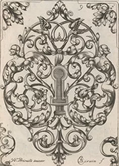 Berain Jean Collection: Diverses Pieces de Serruriers, page 10 (recto), ca. 1663. Creator: Jean Berain