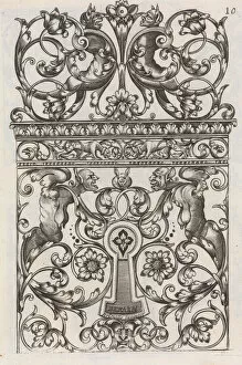 Berain Jean Louis Gallery: Diverses Pieces de Serruriers, page 11 (recto), ca. 1663. Creator: Jean Berain