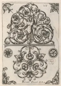 Berain Jean Prints: Diverses Pieces de Serruriers, page 13 (recto), ca. 1663. Creator: Jean Berain