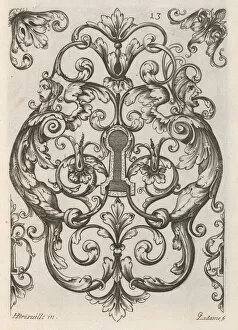 Berain Jean Collection: Diverses Pieces de Serruriers, page 14 (recto), ca. 1663. Creator: Jean Berain