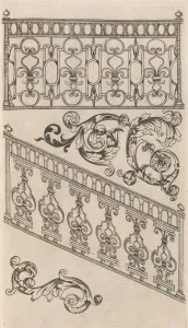 Berain Jean Prints: Diverses Pieces de Serruriers, page 16 (recto), ca. 1663. Creator: Jean Berain