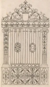 Berain Jean Prints: Diverses Pieces de Serruriers, page 17 (recto), ca. 1663. Creator: Jean Berain