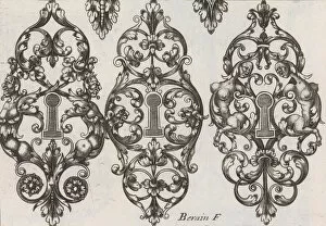 Berain Jean Collection: Diverses Pieces de Serruriers, page 5 (recto), ca. 1663. Creator: Jean Berain