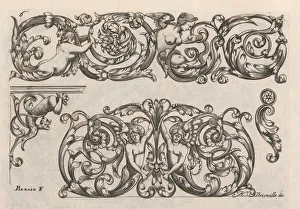 Berain Jean Prints: Diverses Pieces de Serruriers, page 7 (recto), ca. 1663. Creator: Jean Berain