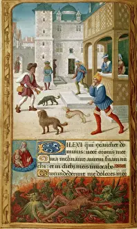 Rich Prints: Dives and Lazarus, c1500. Creator: Jean Poyet
