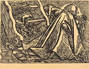 Holy Gallery: The Divine Beggar, 1921. Creator: Ernst Barlach