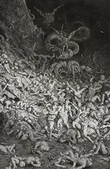Punishment Prints: The Divine Comedy, (1307-1321): Inferno (Hell), 1888. Creator: Jean Edouard Dargent