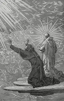 Worship Prints: The Divine Comedy, (1307-1321): The Paradise, 1888. Creator: Jean Edouard Dargent