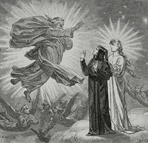 Heaven Prints: The Divine Comedy, (1307-1321): The Paradise, 1888. Creator: Jean Edouard Dargent