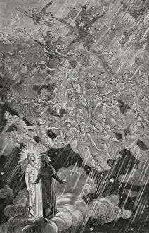 Heaven Prints: The Divine Comedy, (1307-1321): The Paradise, 1888. Creator: Jean Edouard Dargent