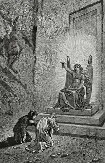 Pilgrim Prints: The Divine Comedy, (1307-1321): Purgatory, 1888. Creator: Jean Edouard Dargent