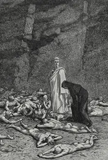Pilgrim Prints: The Divine Comedy, (1307-1321): Purgatory, 1888. Creator: Jean Edouard Dargent