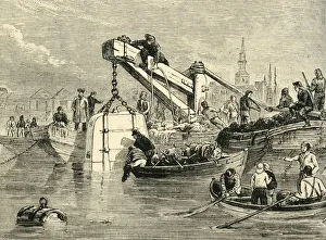 Diving-Bell Used in the Construction of the Thames Tunnel, (c1878). Creator: Unknown Diving-Bell Used in the Construction of the Thames Tunnel, (c1878). Creator: Unknown