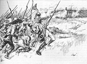 The Division Under Alvarado Was Crossing The Low Ground, 1902. Artist: GB