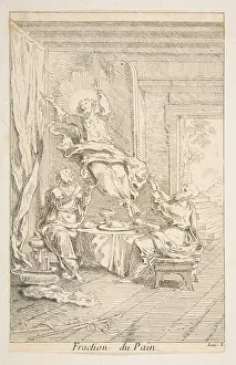 Jacques Gabriel Prints: Division of the Bread. n. d. Creators: Claude Gillot, Jacques Gabriel Huquier