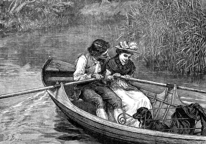 Boating Prints: Division of Labour, 1880. Creator: William James Palmer