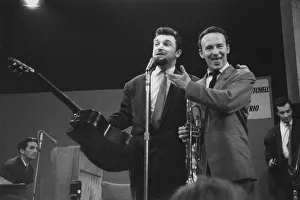 Canada Prints: Diz Disley and Alex Welsh, Radio Show, Earls Court, London, 1960. Creator: Brian Foskett