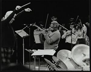 Cymbals Gallery: Dizzy Gillespie playing with the Royal Philharmonic Orchestra, Royal Festival Hall, London, 1985