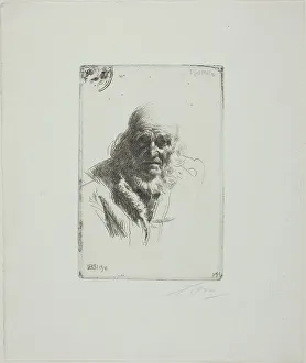 Horologist Prints: Djos Mats, 1911. Creator: Anders Leonard Zorn