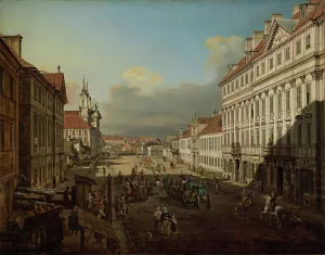 Bellotto Prints: Dluga Street, Warsaw, 1777. Creator: Bellotto, Bernardo (1720-1780)