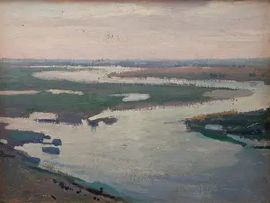 Winding Prints: Dniepr (Limany Dniepru o swicie), 1903. Creator: Jan Stanislawski