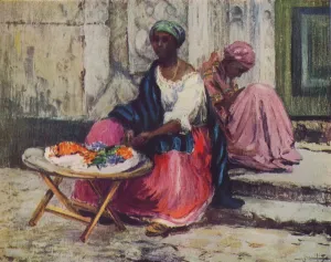 Flower Seller Prints: Doceira baiana, c1935. Artist: Lucilio de Albuquerque