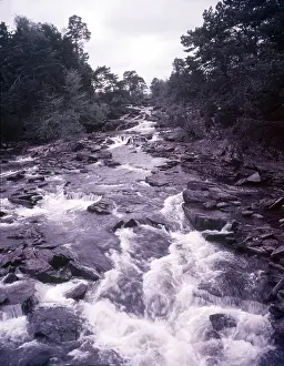 Stirling Prints: Dochart Falls at Killin, Scotland, c1955. Creator: Arthur Charles Kirby Ware