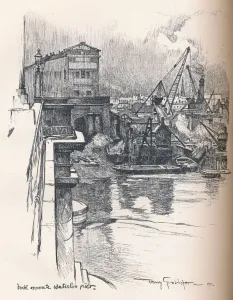 Gantry Prints: Dock Opposite Waterloo Pier, c1902. Artist: Tony Grubhofer