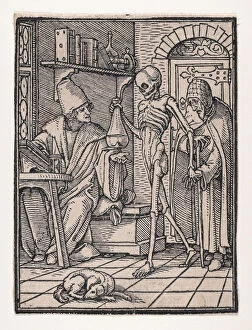 Holbein Hans The Younger Gallery: The Doctor (or Physician), from The Dance of Death, ca. 1526, published 1538
