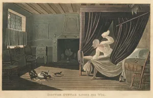 Doctor Syntax Loses His Wig, 1820. Artist: Thomas Rowlandson