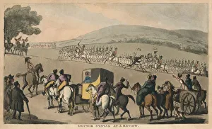 William Combe Prints: Doctor Syntax at a Review, 1820. Artist: Thomas Rowlandson