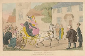 William Combe Prints: Doctor Syntax Taking Possession of His Living, 1820. Artist: Thomas Rowlandson