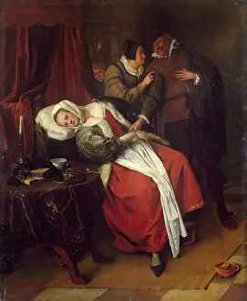 Four People Prints: Doctor's Visit, 1665. Creator: Jan Steen