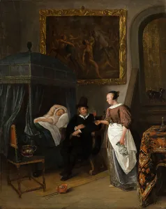 Jan Havickszoon Steen Prints: The Doctor's Visit, c1650-1679. Creator: Jan Steen