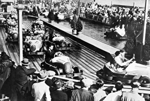 Amusement Park Prints: Dodgem car track