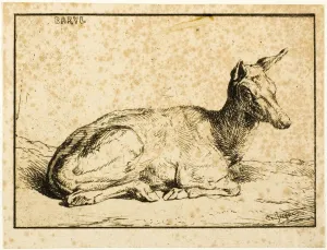 A Doe, 1846. Creator: Charles Emile Jacque