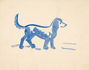 Behaviour Prints: Dog, 1935-1940. Creator: Arnold Peter Weisz-Kubincan