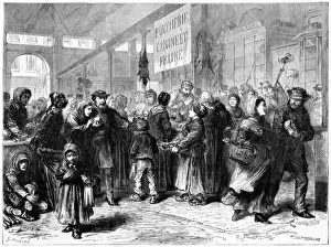 Dog and cat meat butcher in Paris, Franco-Prussian War, 1871